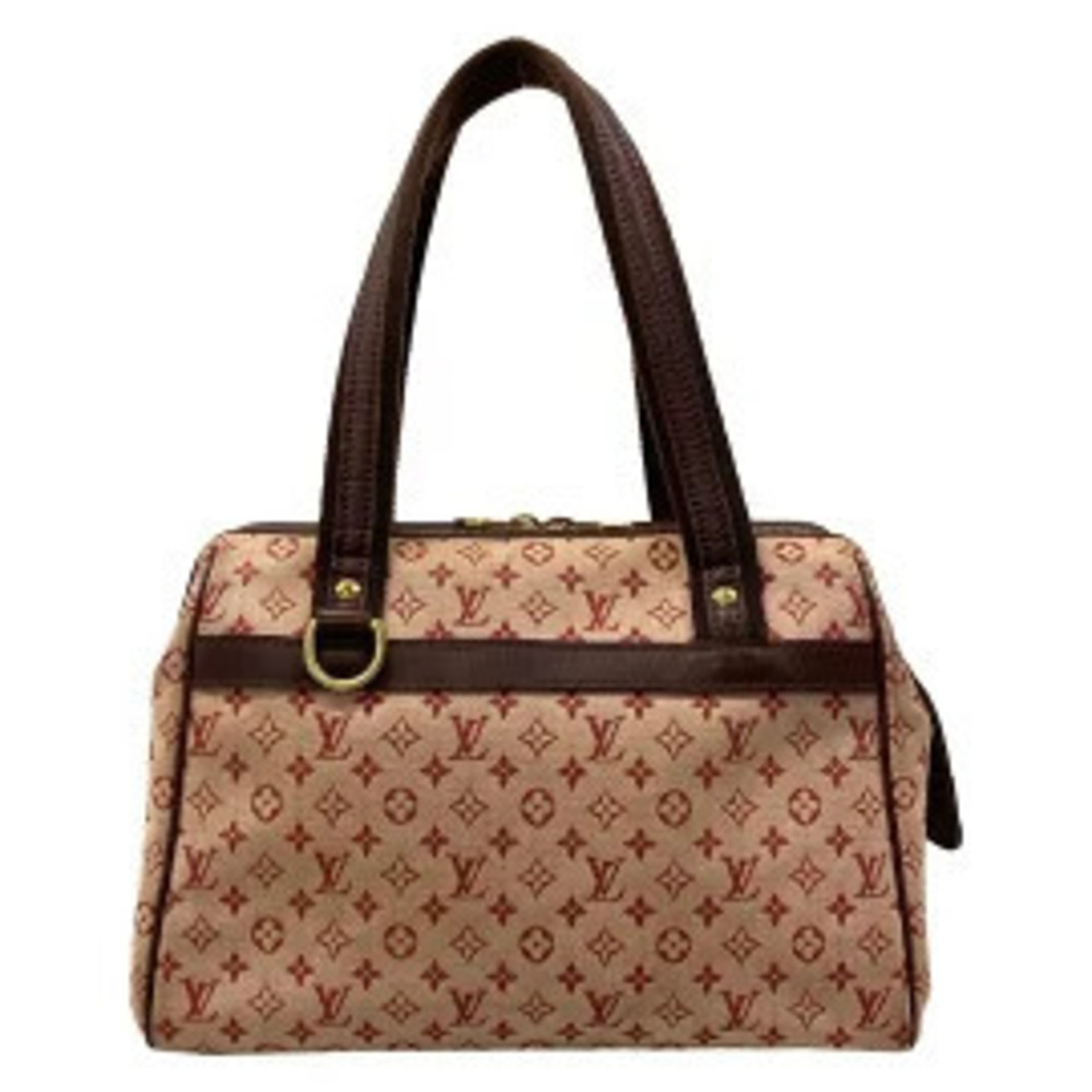 LOUIS VUITTON Josephine Handbag Cerise Red Leather
